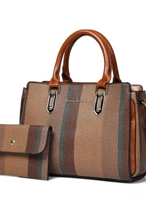 COSMO LUXERA  Ensemble sac à main élégant pour femme et pochette assortie