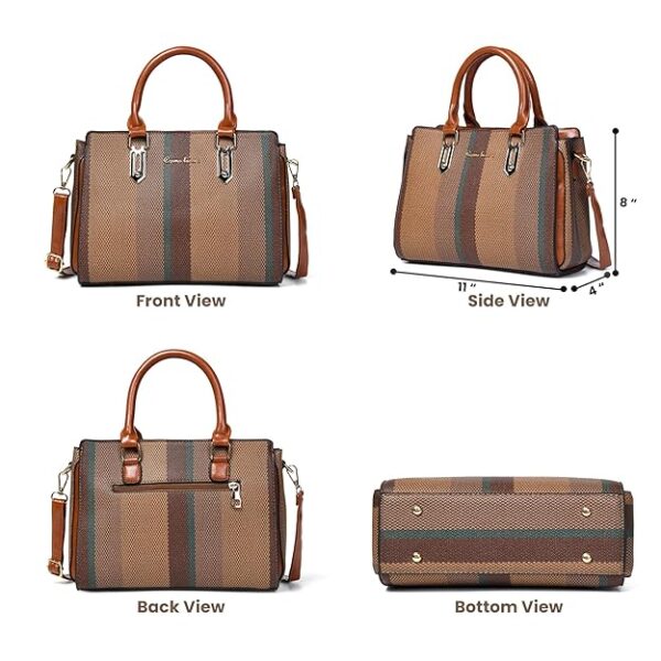 COSMO LUXERA  Ensemble sac à main élégant pour femme et pochette assortie – Image 3